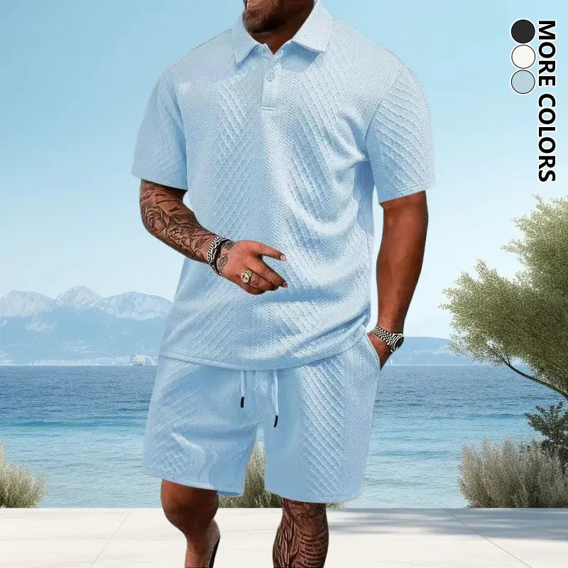 Men's Lightweight Summer Beach Outfit 2-Piece Set