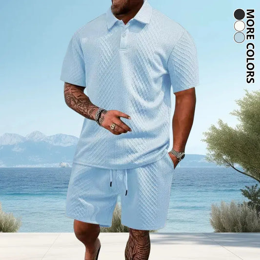Men's Lightweight Summer Beach Outfit 2-Piece Set