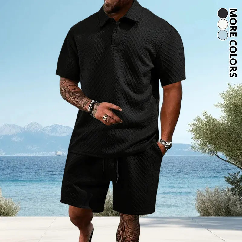 Men's Lightweight Summer Beach Outfit 2-Piece Set