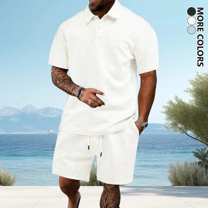 Men's Lightweight Summer Beach Outfit 2-Piece Set
